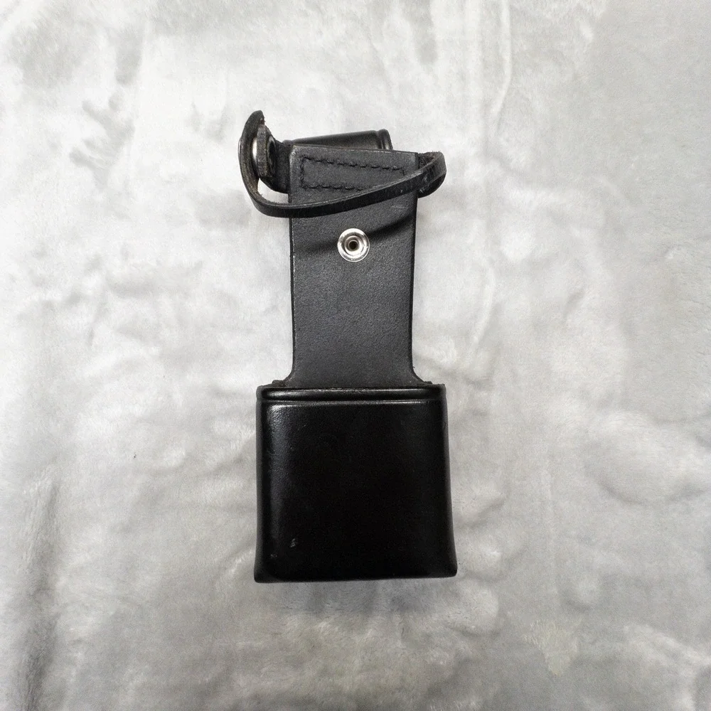 Don Hume Universal Radio Holster Black Leather Tactical Utility Belt